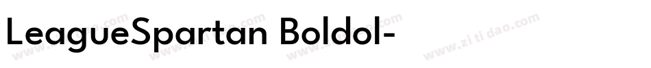 LeagueSpartan Boldol字体转换